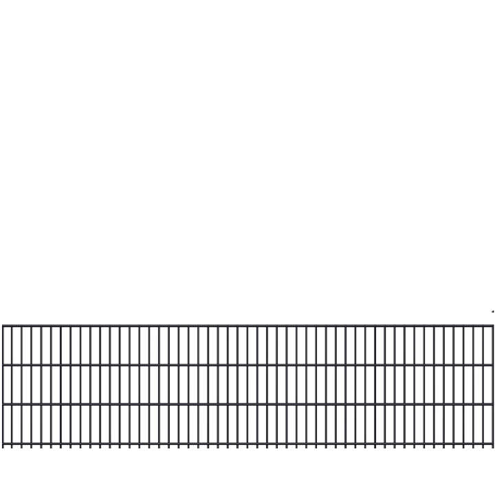 Doppelstabmattenzaun 6/5/6 mm